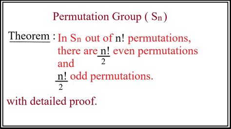even odd permutation|Even Permutation .
